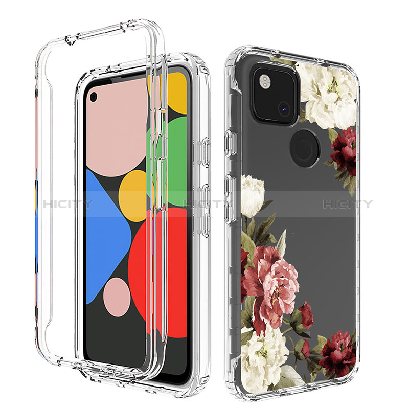 Custodia Silicone Trasparente Ultra Sottile Morbida Cover Fronte e Retro 360 per Google Pixel 4a