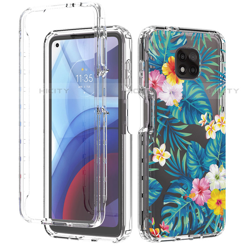 Custodia Silicone Trasparente Ultra Sottile Morbida Cover Fronte e Retro 360 per Motorola Moto G Power (2021)