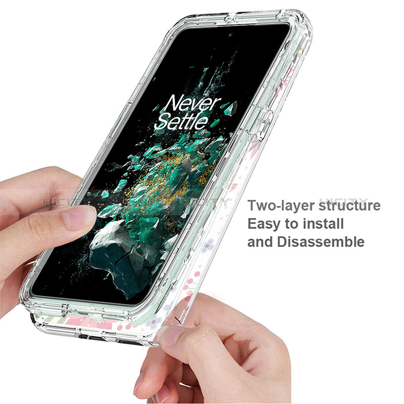 Custodia Silicone Trasparente Ultra Sottile Morbida Cover Fronte e Retro 360 per OnePlus 10T 5G