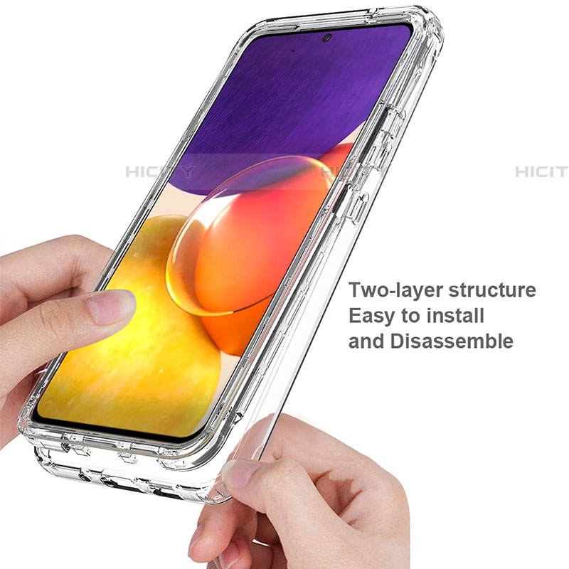 Custodia Silicone Trasparente Ultra Sottile Morbida Cover Fronte e Retro 360 per Samsung Galaxy A05s Chiaro