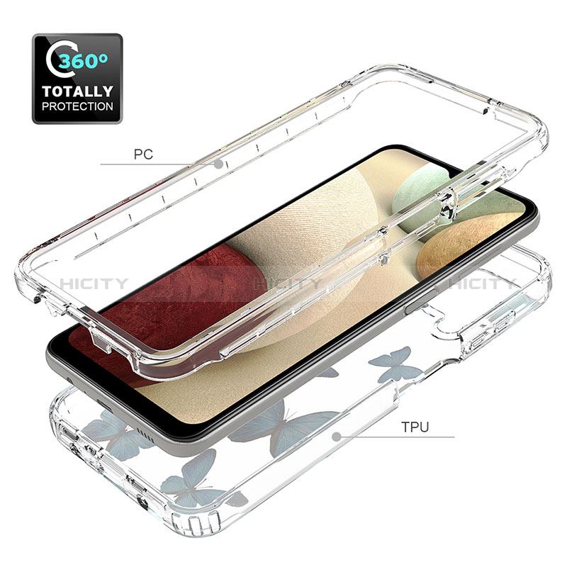 Custodia Silicone Trasparente Ultra Sottile Morbida Cover Fronte e Retro 360 per Samsung Galaxy A12 5G