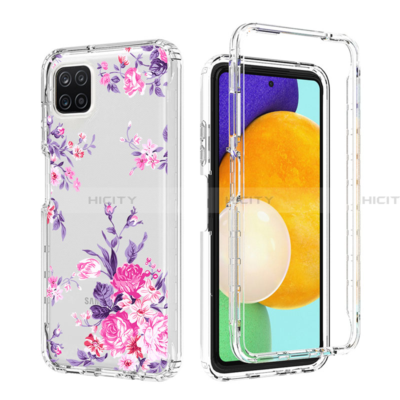 Custodia Silicone Trasparente Ultra Sottile Morbida Cover Fronte e Retro 360 per Samsung Galaxy A22 5G