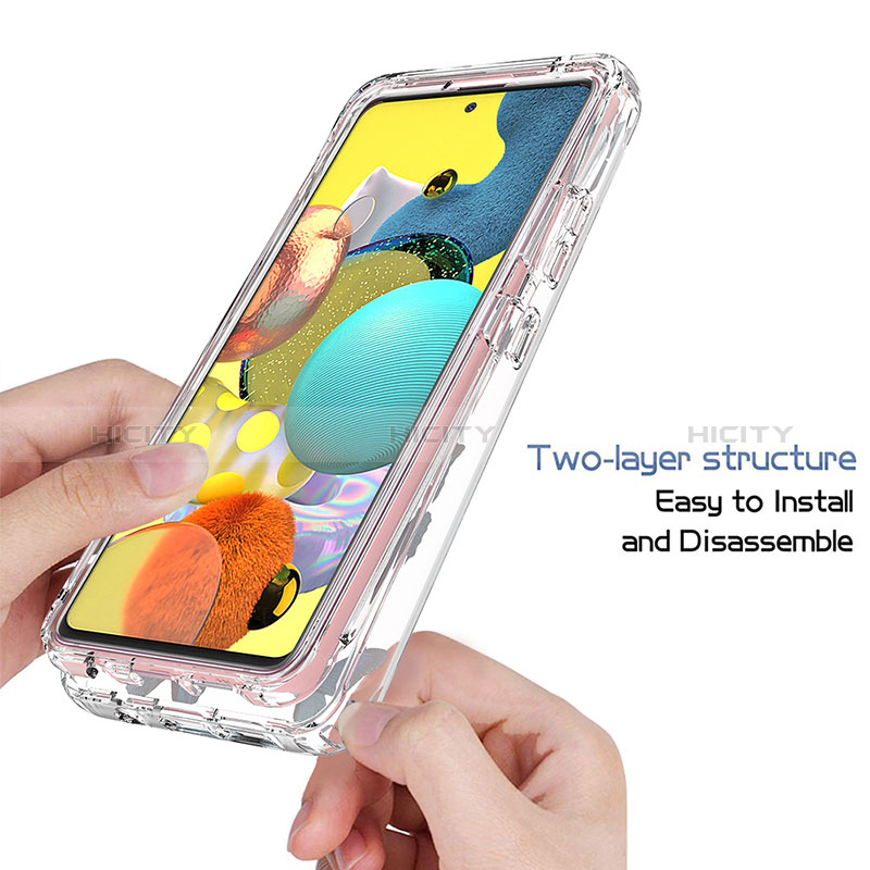 Custodia Silicone Trasparente Ultra Sottile Morbida Cover Fronte e Retro 360 per Samsung Galaxy A51 4G