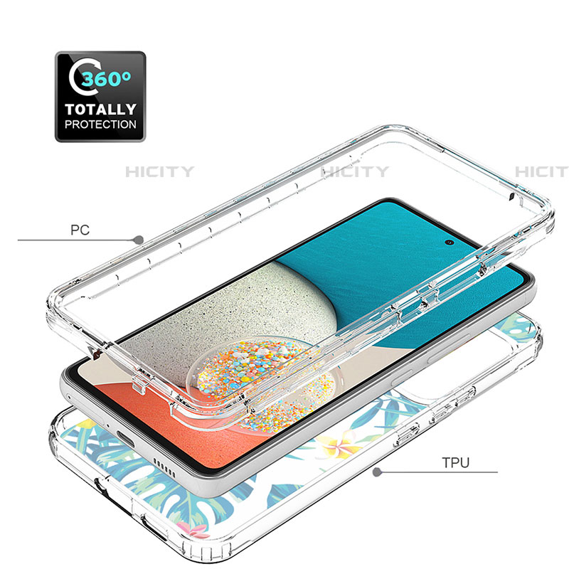 Custodia Silicone Trasparente Ultra Sottile Morbida Cover Fronte e Retro 360 per Samsung Galaxy A53 5G