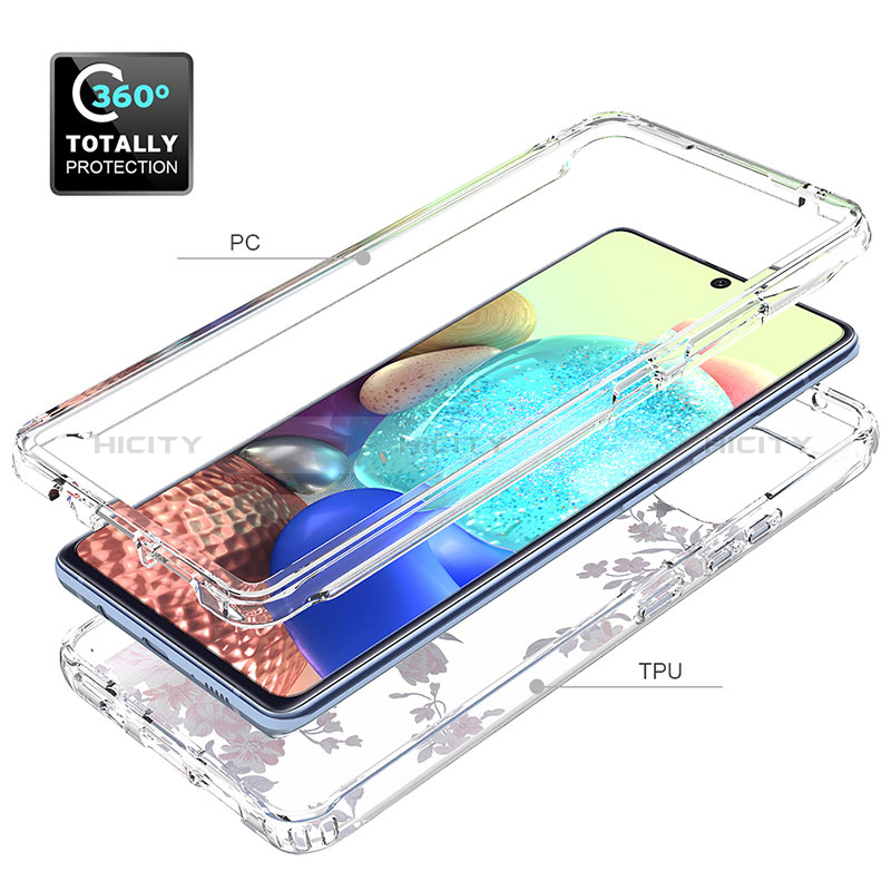 Custodia Silicone Trasparente Ultra Sottile Morbida Cover Fronte e Retro 360 per Samsung Galaxy A71 4G A715