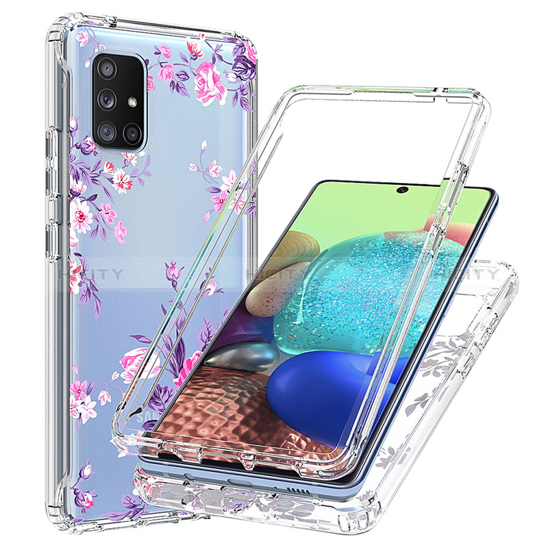 Custodia Silicone Trasparente Ultra Sottile Morbida Cover Fronte e Retro 360 per Samsung Galaxy A71 5G