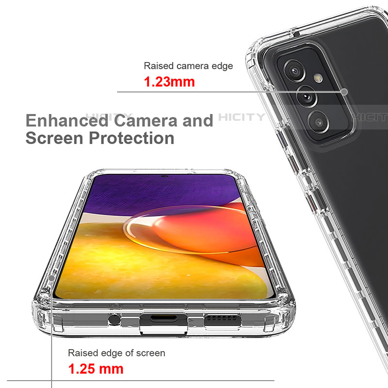 Custodia Silicone Trasparente Ultra Sottile Morbida Cover Fronte e Retro 360 per Samsung Galaxy A82 5G Chiaro