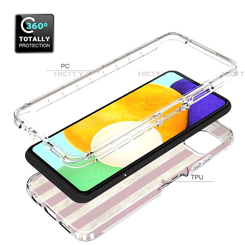 Custodia Silicone Trasparente Ultra Sottile Morbida Cover Fronte e Retro 360 per Samsung Galaxy F42 5G