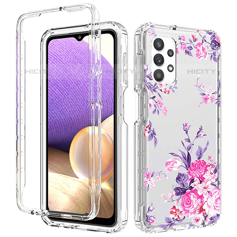 Custodia Silicone Trasparente Ultra Sottile Morbida Cover Fronte e Retro 360 per Samsung Galaxy M32 5G