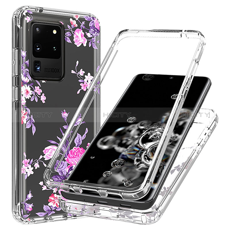 Custodia Silicone Trasparente Ultra Sottile Morbida Cover Fronte e Retro 360 per Samsung Galaxy S20 Ultra