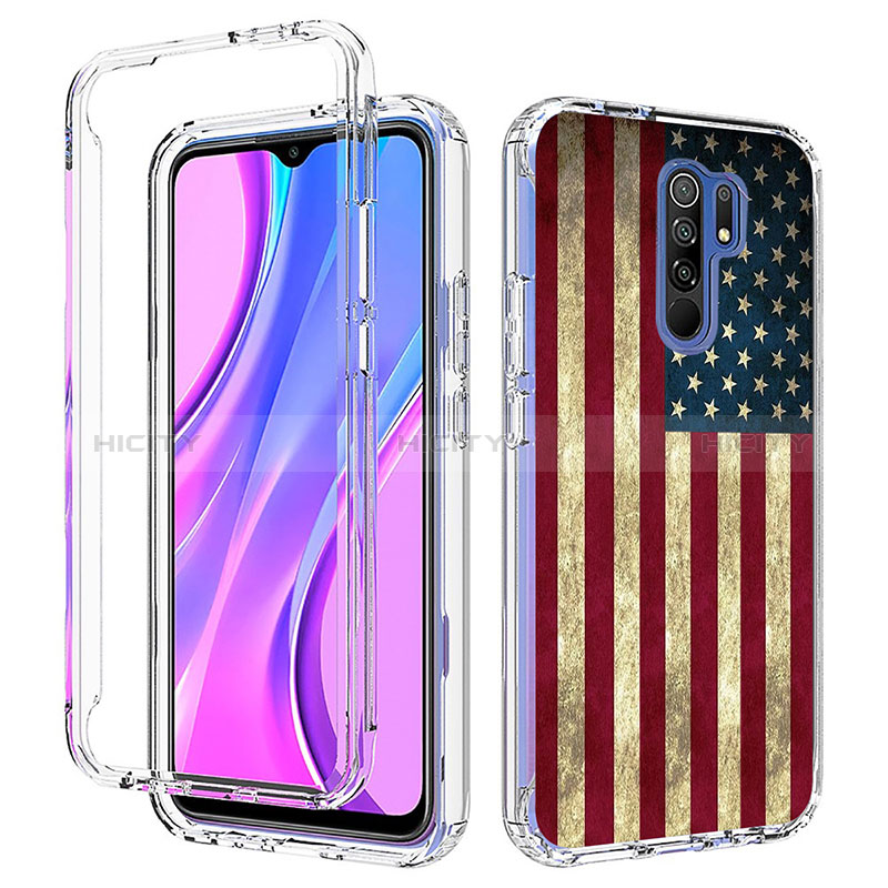 Custodia Silicone Trasparente Ultra Sottile Morbida Cover Fronte e Retro 360 per Xiaomi Redmi 9