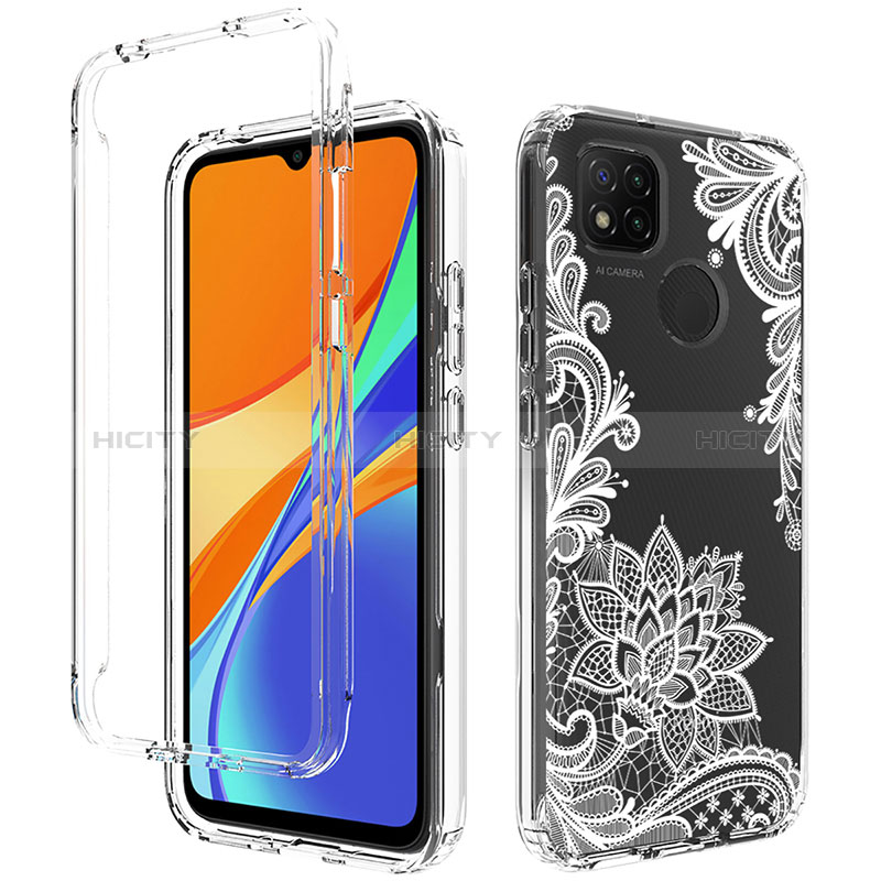 Custodia Silicone Trasparente Ultra Sottile Morbida Cover Fronte e Retro 360 per Xiaomi Redmi 9C NFC