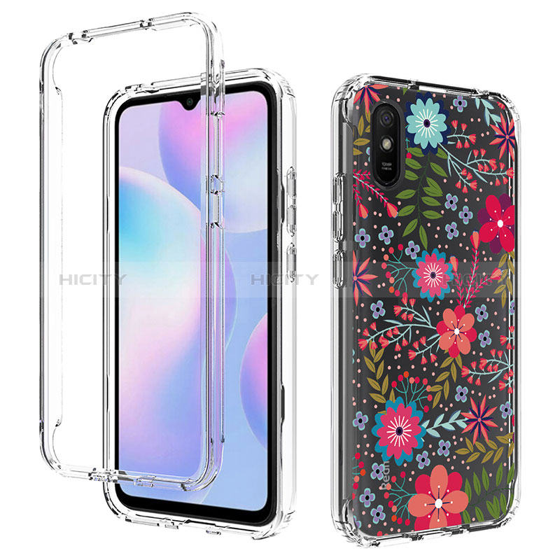 Custodia Silicone Trasparente Ultra Sottile Morbida Cover Fronte e Retro 360 per Xiaomi Redmi 9i