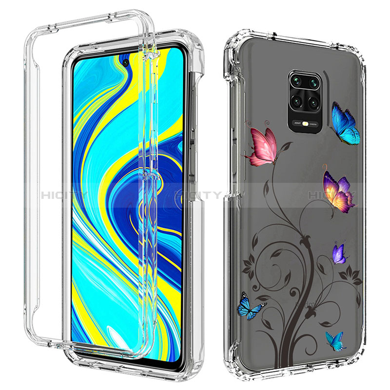 Custodia Silicone Trasparente Ultra Sottile Morbida Cover Fronte e Retro 360 per Xiaomi Redmi Note 9 Pro