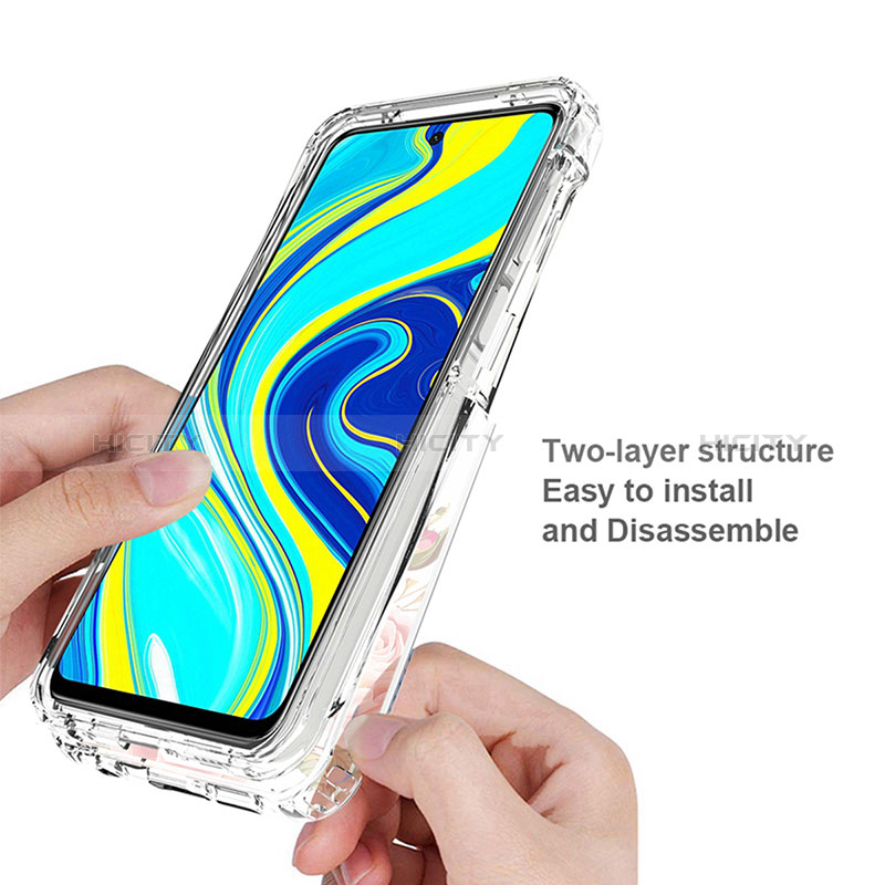 Custodia Silicone Trasparente Ultra Sottile Morbida Cover Fronte e Retro 360 per Xiaomi Redmi Note 9 Pro