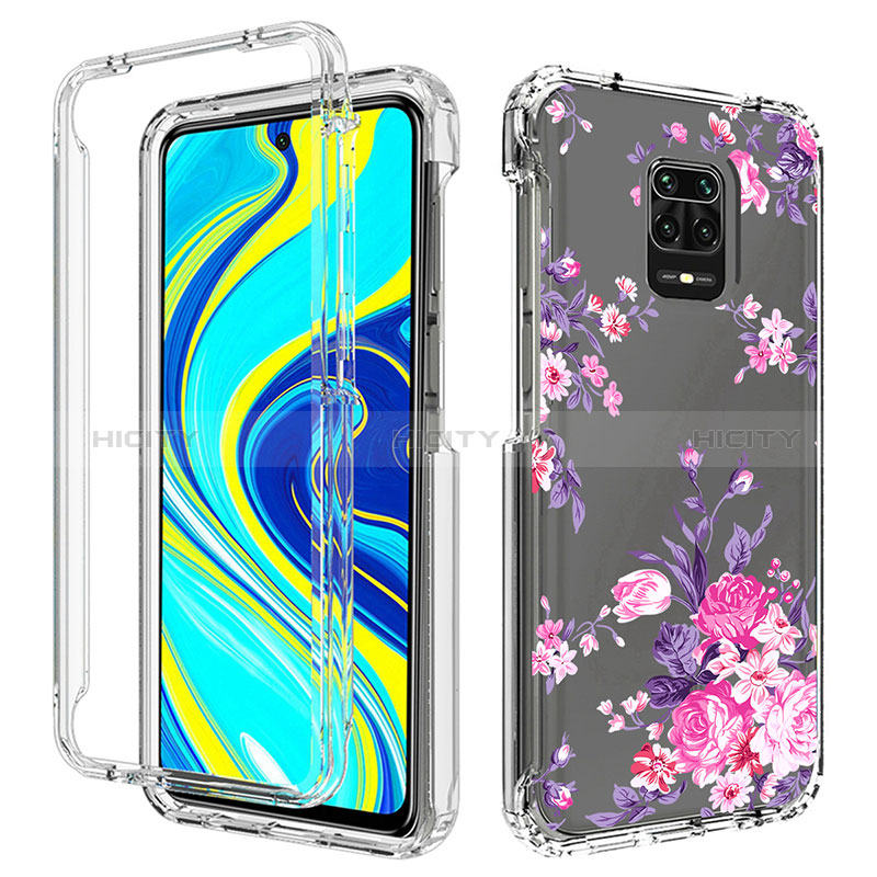 Custodia Silicone Trasparente Ultra Sottile Morbida Cover Fronte e Retro 360 per Xiaomi Redmi Note 9 Pro Max