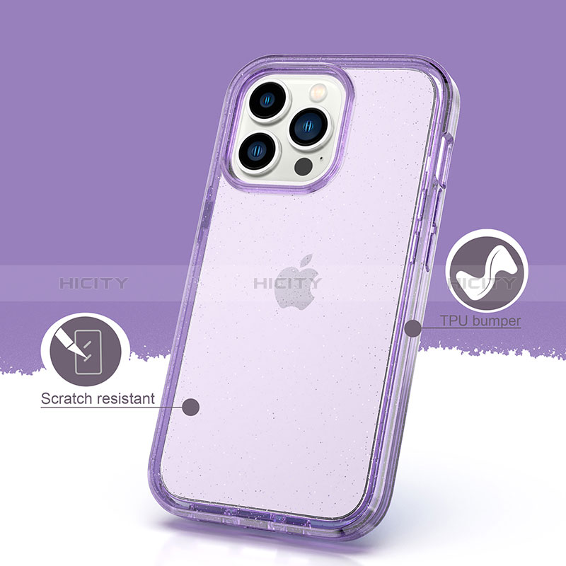 Custodia Silicone Trasparente Ultra Sottile Morbida Cover Fronte e Retro 360 YJ1 per Apple iPhone 13 Pro Max