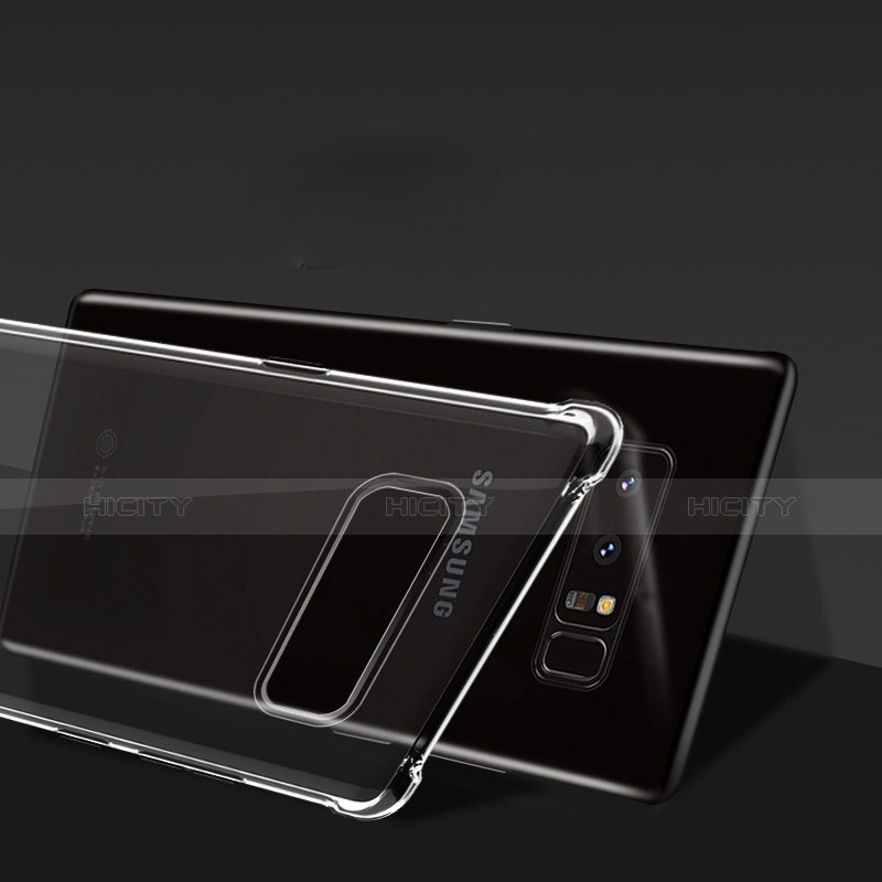 Custodia Silicone Trasparente Ultra Sottile Morbida H02 per Samsung Galaxy Note 8 Duos N950F Chiaro
