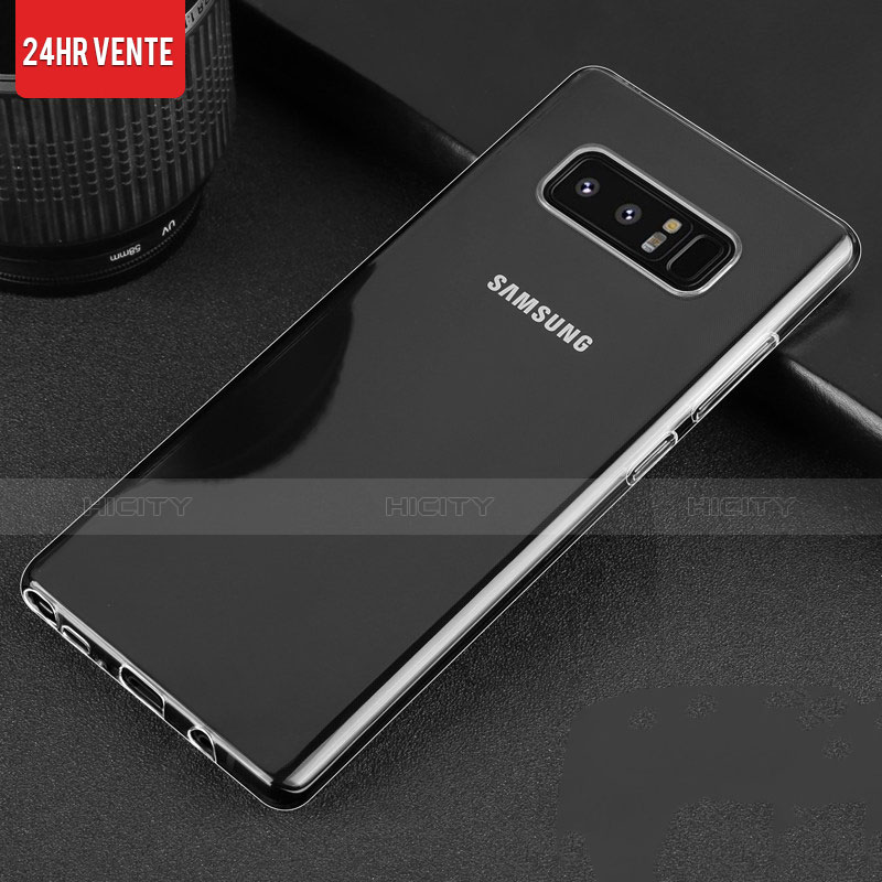 Custodia Silicone Trasparente Ultra Sottile Morbida H03 per Samsung Galaxy Note 8 Chiaro