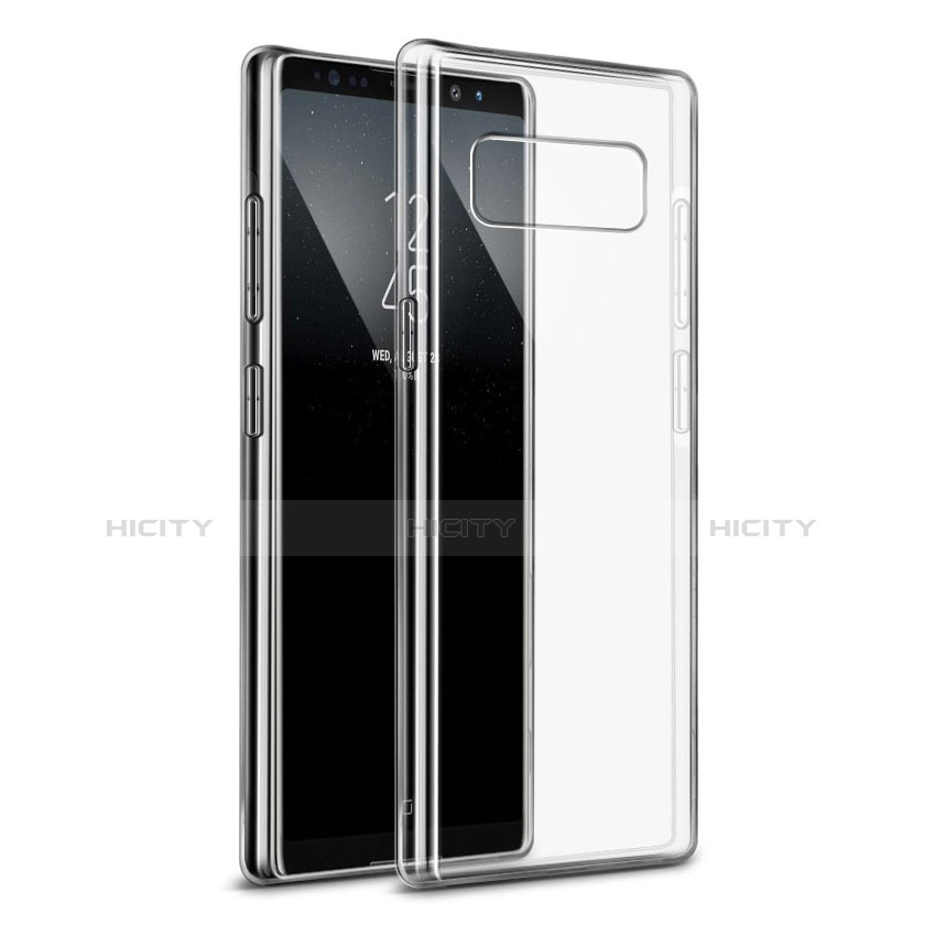 Custodia Silicone Trasparente Ultra Sottile Morbida H04 per Samsung Galaxy Note 8 Chiaro