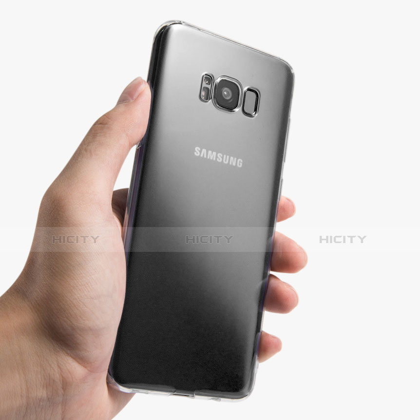Custodia Silicone Trasparente Ultra Sottile Morbida H08 per Samsung Galaxy S8 Chiaro