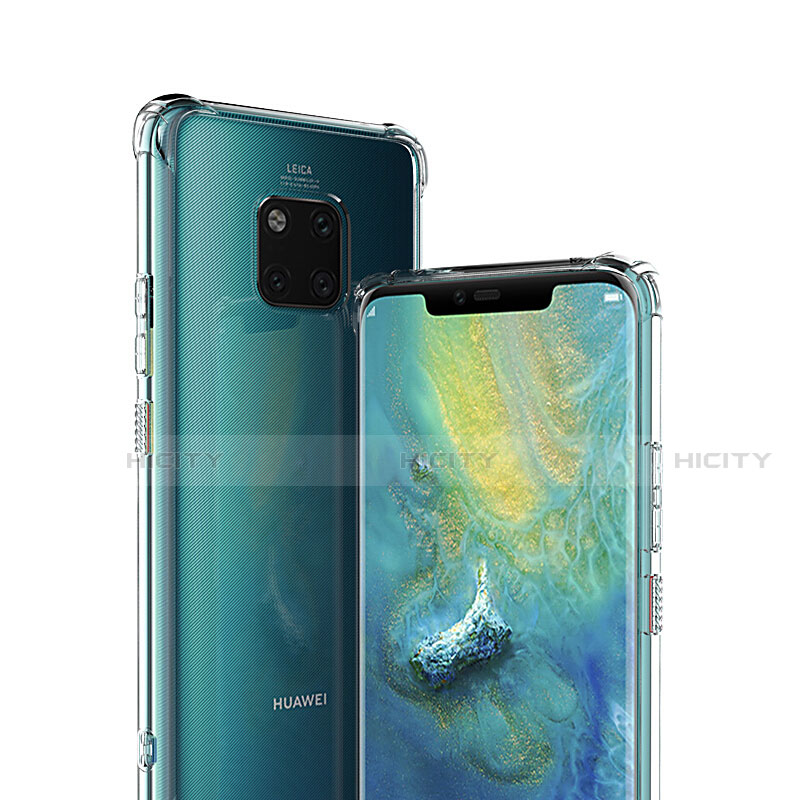 Custodia Silicone Trasparente Ultra Sottile Morbida K01 per Huawei Mate 20 Pro Chiaro