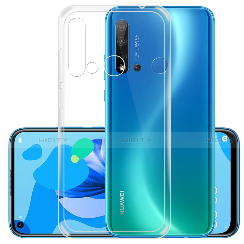 Custodia Silicone Trasparente Ultra Sottile Morbida K01 per Huawei P20 Lite (2019) Chiaro