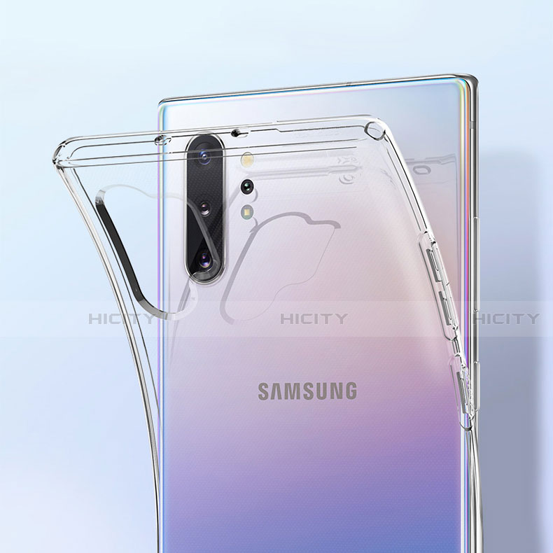 Custodia Silicone Trasparente Ultra Sottile Morbida K01 per Samsung Galaxy Note 10 Plus Chiaro