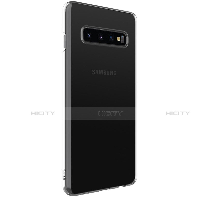 Custodia Silicone Trasparente Ultra Sottile Morbida K01 per Samsung Galaxy S10 Chiaro
