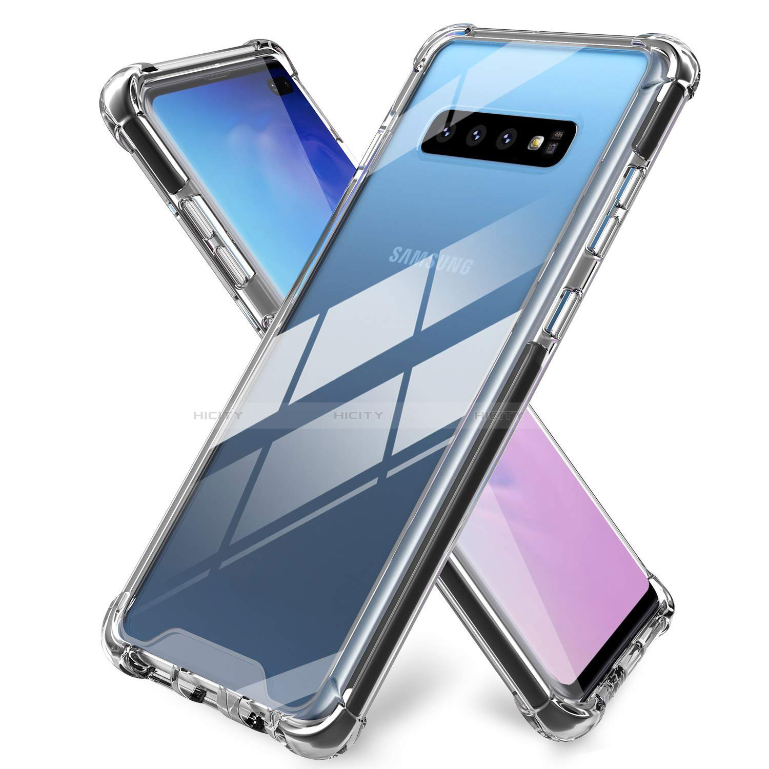 Custodia Silicone Trasparente Ultra Sottile Morbida K01 per Samsung Galaxy S10 Plus Chiaro