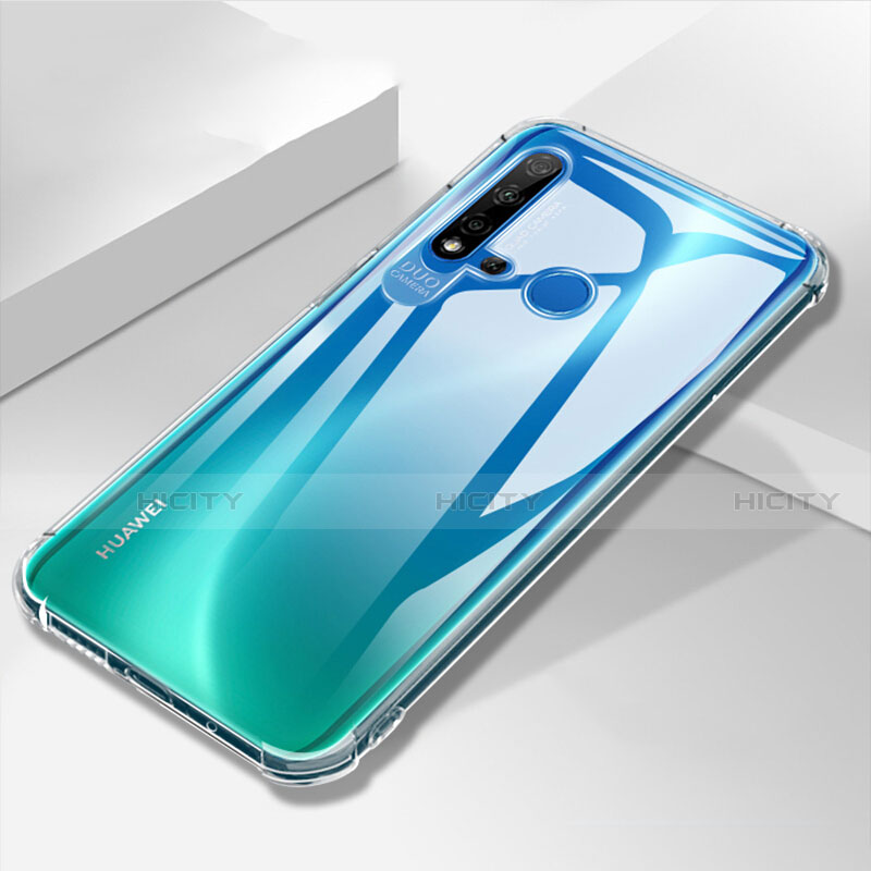 Custodia Silicone Trasparente Ultra Sottile Morbida K04 per Huawei Nova 5i Chiaro