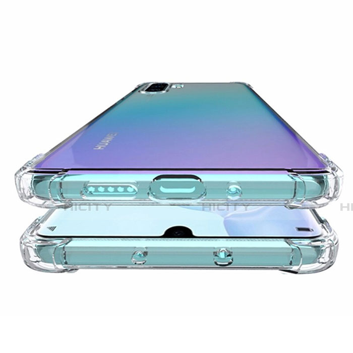 Custodia Silicone Trasparente Ultra Sottile Morbida K04 per Huawei P30 Pro New Edition Chiaro