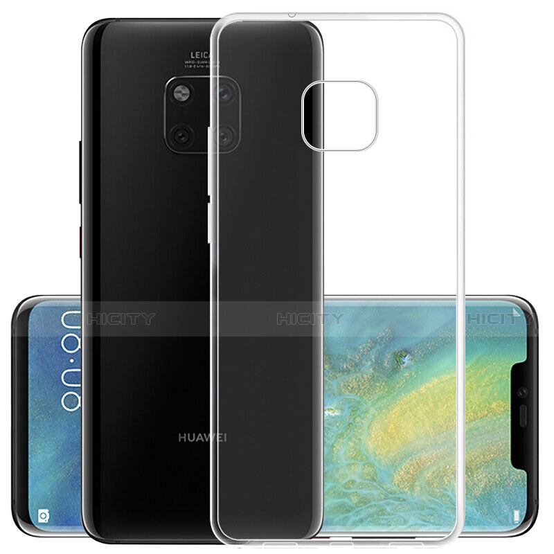 Custodia Silicone Trasparente Ultra Sottile Morbida K05 per Huawei Mate 20 Pro Chiaro