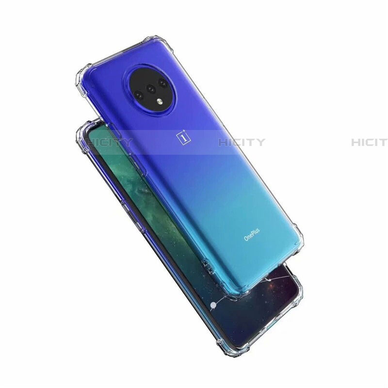 Custodia Silicone Trasparente Ultra Sottile Morbida K05 per OnePlus 7T Chiaro