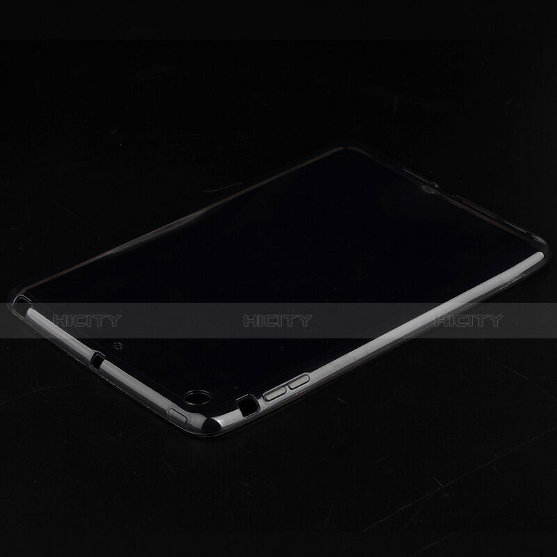 Custodia Silicone Trasparente Ultra Sottile Morbida per Apple iPad Mini 2 Grigio