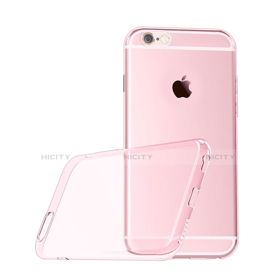 Custodia Silicone Trasparente Ultra Sottile Morbida per Apple iPhone 6S Rosa