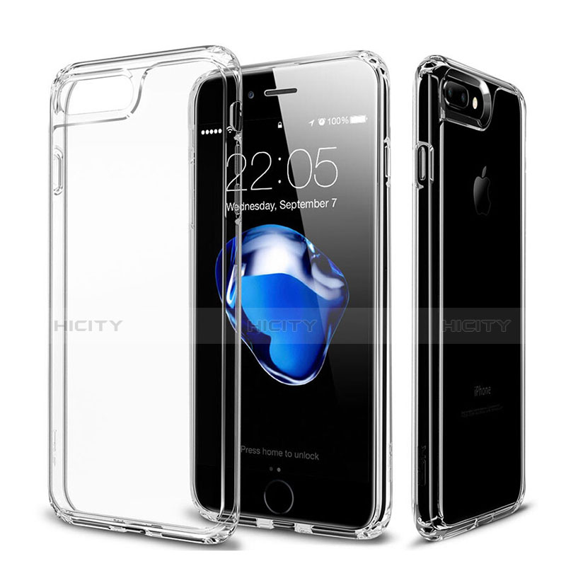 Custodia Silicone Trasparente Ultra Sottile Morbida per Apple iPhone 8 Plus Chiaro
