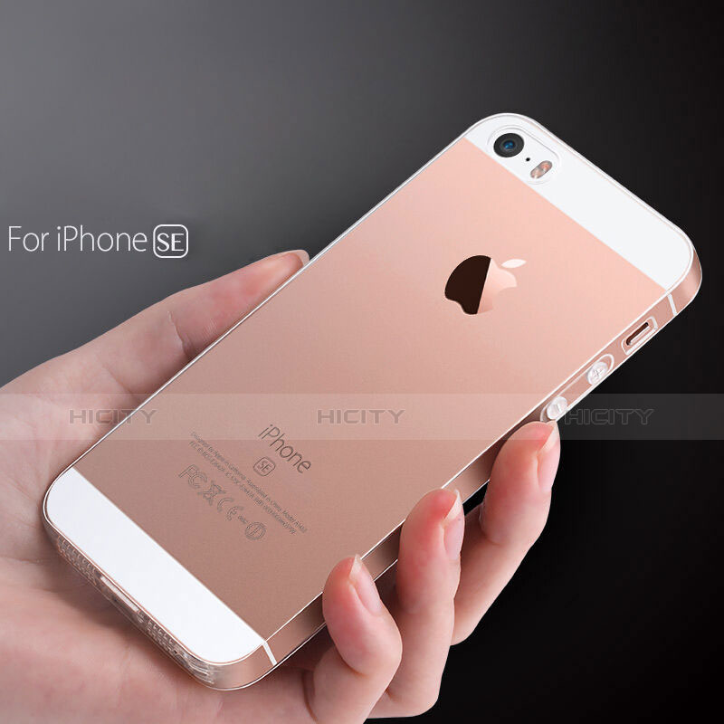 Custodia Silicone Trasparente Ultra Sottile Morbida per Apple iPhone SE Chiaro