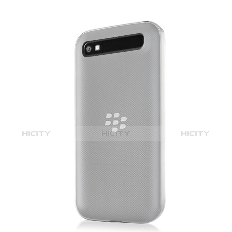 Custodia Silicone Trasparente Ultra Sottile Morbida per Blackberry Classic Q20 Bianco
