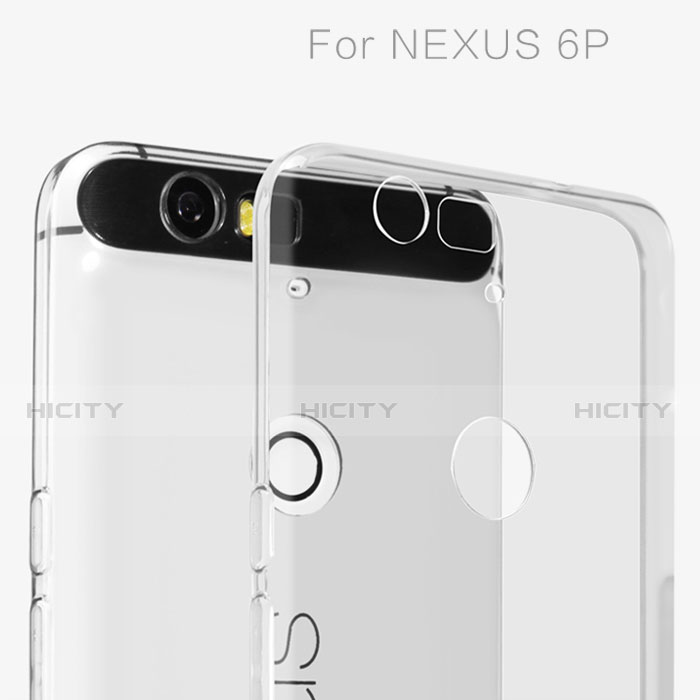 Custodia Silicone Trasparente Ultra Sottile Morbida per Google Nexus 6P Chiaro