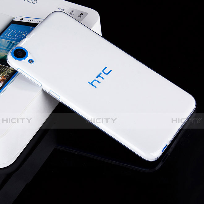 Custodia Silicone Trasparente Ultra Sottile Morbida per HTC Desire 820 Chiaro