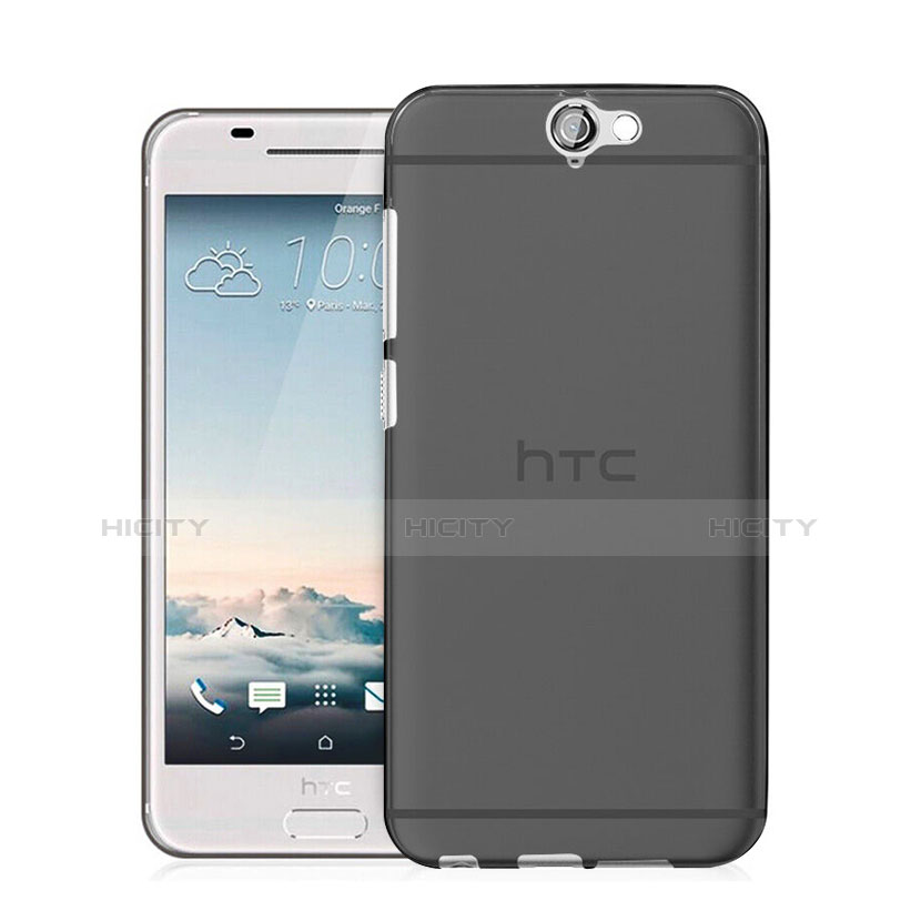 Custodia Silicone Trasparente Ultra Sottile Morbida per HTC One A9 Grigio