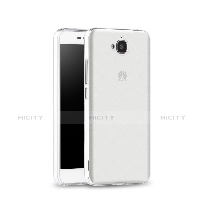 Custodia Silicone Trasparente Ultra Sottile Morbida per Huawei Enjoy 5 Bianco