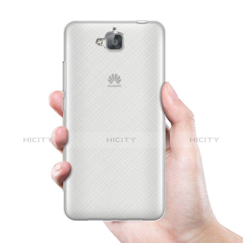 Custodia Silicone Trasparente Ultra Sottile Morbida per Huawei Enjoy 5 Bianco