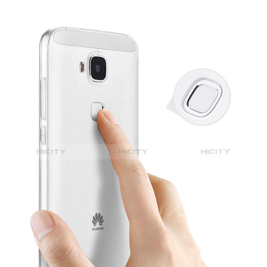 Custodia Silicone Trasparente Ultra Sottile Morbida per Huawei G7 Plus Bianco