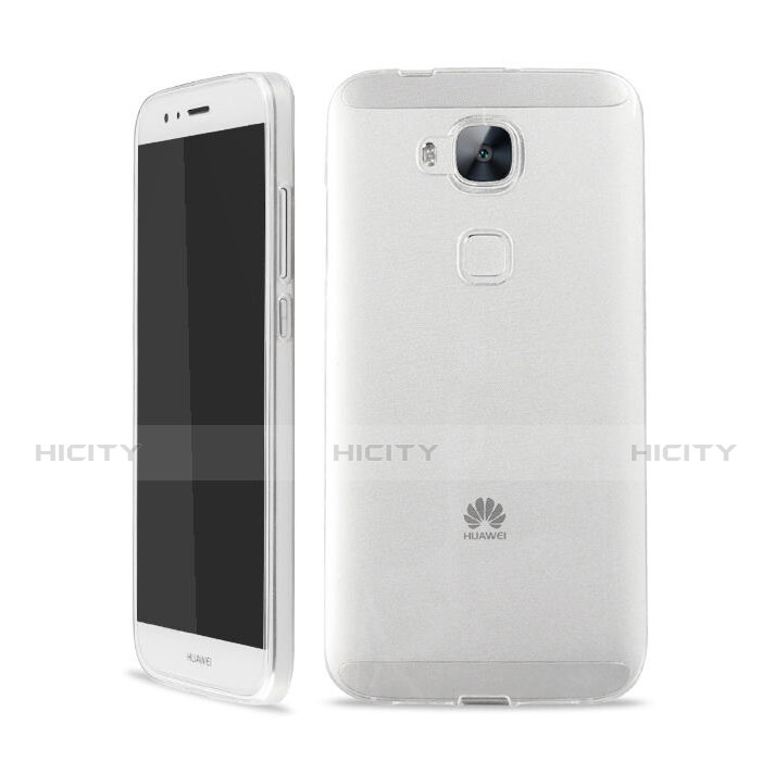 Custodia Silicone Trasparente Ultra Sottile Morbida per Huawei G8 Bianco