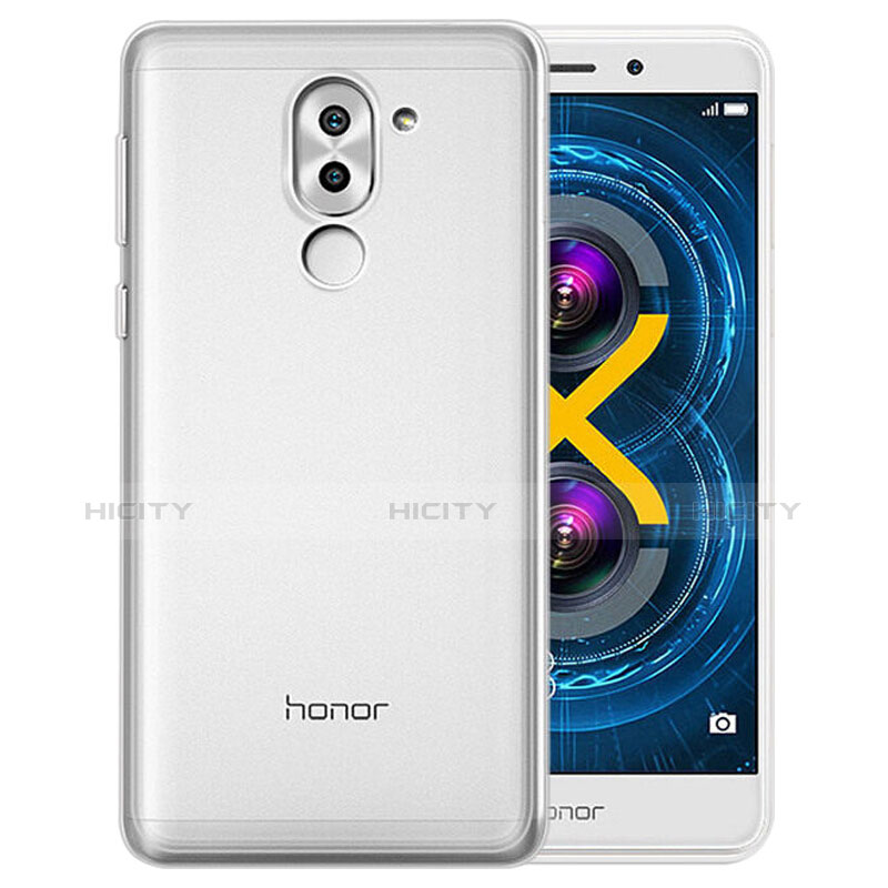 Custodia Silicone Trasparente Ultra Sottile Morbida per Huawei Honor 6X Pro Chiaro