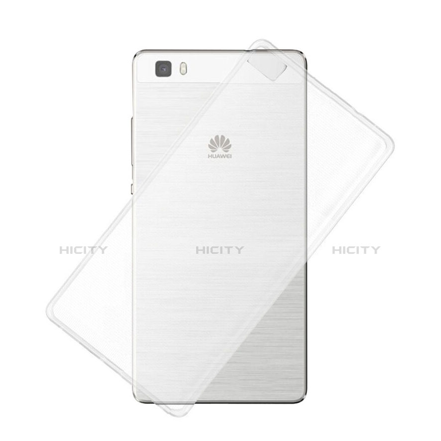 Custodia Silicone Trasparente Ultra Sottile Morbida per Huawei P8 Lite Chiaro