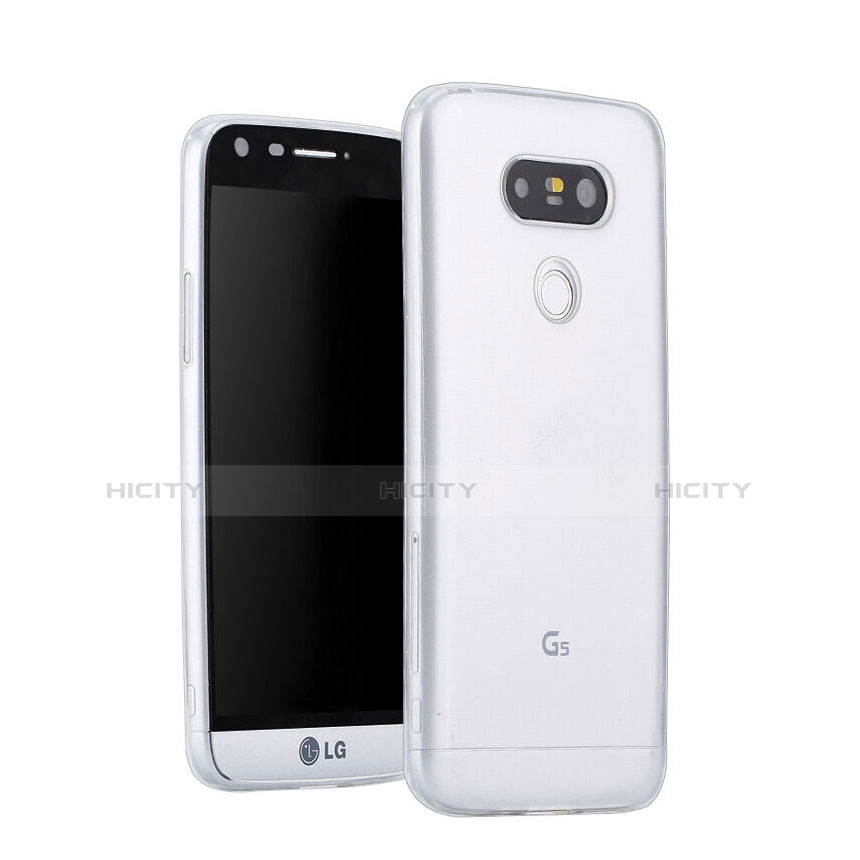 Custodia Silicone Trasparente Ultra Sottile Morbida per LG G5 Chiaro