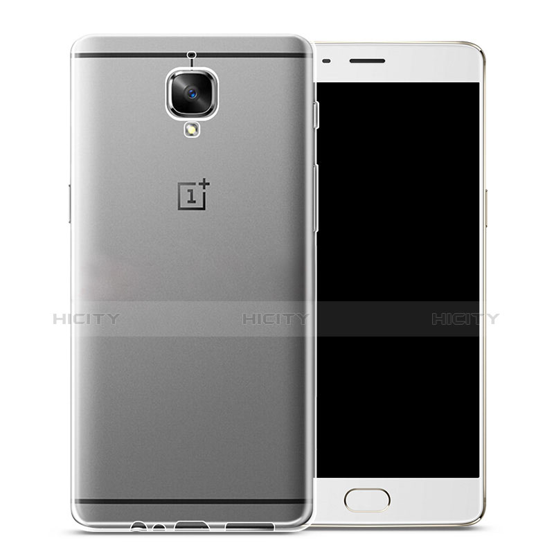 Custodia Silicone Trasparente Ultra Sottile Morbida per OnePlus 3 Chiaro